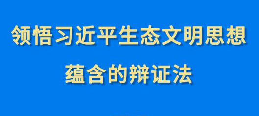 第一观察︱领悟席大大生态文明思想蕴含的辩证法